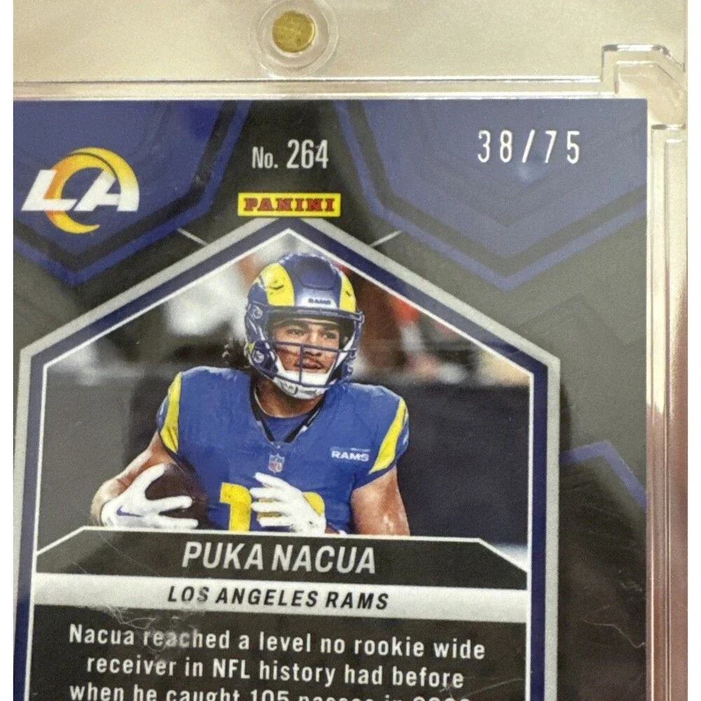 2024 Panini Mosaic National Pride Puka Nacua Blue No Huddle /75